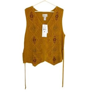 1980s Vintage Jordan Embroidered Bohemian Waistcoat, Vest